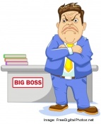 Image result for angry boss clipart